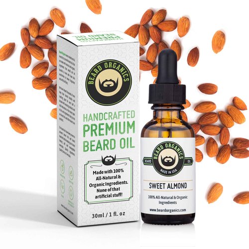 Beard Organics Sweet Almond Beard Oil | Fragrance-Free