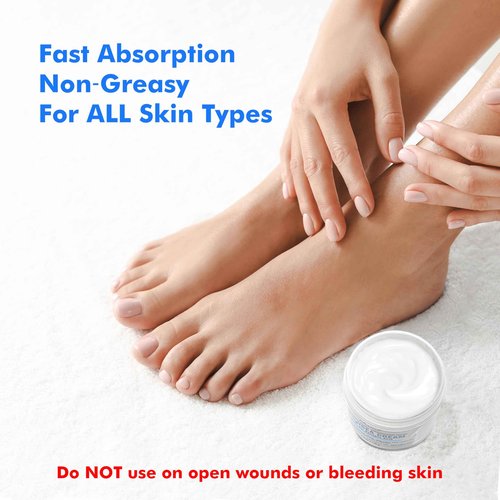 Ebanel Urea Cream 40% plus Salicylic Acid 2%, Foot Cream for Dry Cracked Heels Feet Knees Elbows Hands, Foot Dead Skin Cuticle Callus Remover Toenail Softener, Keratolytic Skin Barrier Repair, 2-Pack
