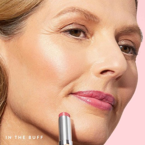 LAURA GELLER NEW YORK Quench-n-Colors Kit - Serum Blush Tint, Poppy Peach and Jelly Balm Moisturizing Tinted Lip Balm, In the Buff