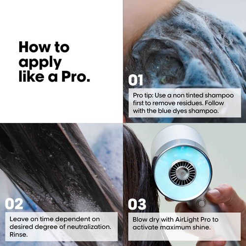 L'Oréal Professionnel Paris Vitamino Color Spectrum Blue Shampoo - Neutralizes Orange Tones, Enhances Shine & Vibrancy, Maintains Day 1 Hair Color, Hydrates & Strengthens Light Brown Hair