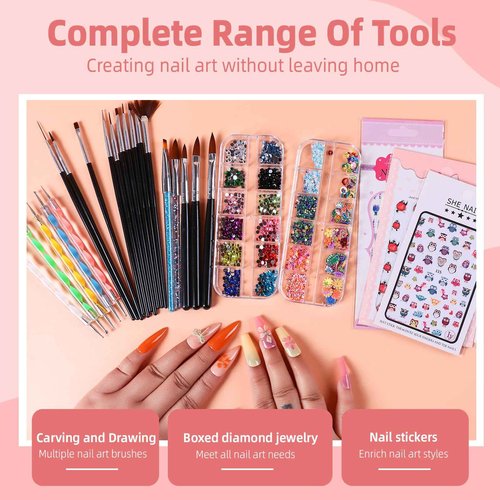 Major Dijit Acrylic Nail Kit with Drill 12 Colors Acrylic Powder Acrylic Liquid Top Coat Base Coat Nail Primer Set for Beginners with Everything DIY Nail Art Tool Gift Home Salon