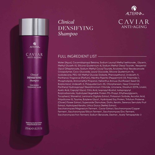 Alterna Haircare CAVIAR Anti-Aging Clinical Densifying Shampoo 8.5 Fl Oz | For Fine, Thinning Hair | Thickens Hair, Protects Scalp | Sulfate Free