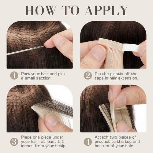 S-noilite Tape in Hair Extensions Human Hair,20 inch Upgraded Double Needle Human Hair Tape in Extensions Seamless Invisible Tape in Hair Extensions Human Hair 50g 20pcs (#1 Jet Black）