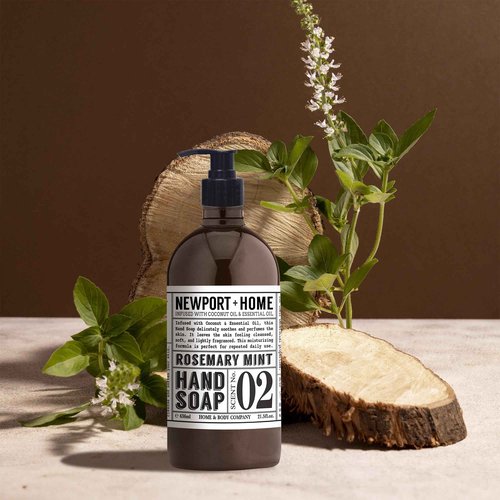 Newport Home Hand Soap, Wild Lavender and Rosemary Mint, 21.5 fl oz, Set of 4, Home and Body Co