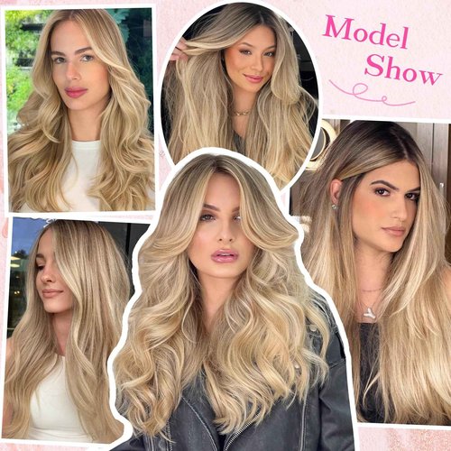 Eliysako I Tip Hair Extensions Human Hair Blonde Itip hair Dark Blonde Mix Bleach Blonde 20inch 50g/pack Itip Human Hair Extensions Real Soft Nature Cold Fusion For Women