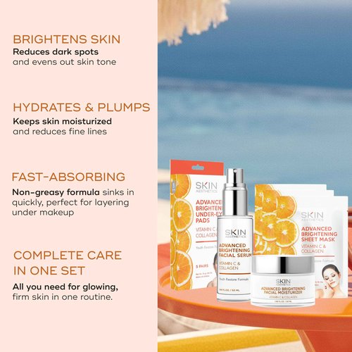 Skin Aesthetics Vitamin C & Collagen Regimen - Anti-Aging, Collagen Boosting, Firming - Clean Beauty, Cruelty-Free Korean Skin Care for All Skin Types - Set of 4
