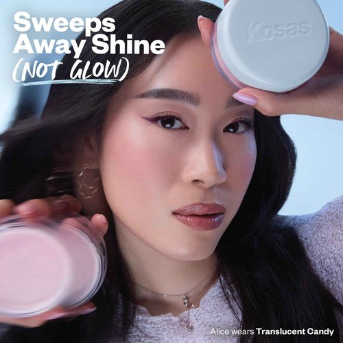 Kosas Cloud Set Loose Powder – Translucent Setting + Blurring Talc-Free Face Powder in Translucent Candy (Ultra Sheer Pink)