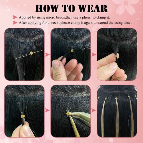 Senmy Itip Hair Extensions Real Human Hair Dark Brown Ombre to Ash Brown Highlight Fushion itips Hair Extensions 18inch Human Hair I Tip Extensions 50g Real Human Hair Extensions