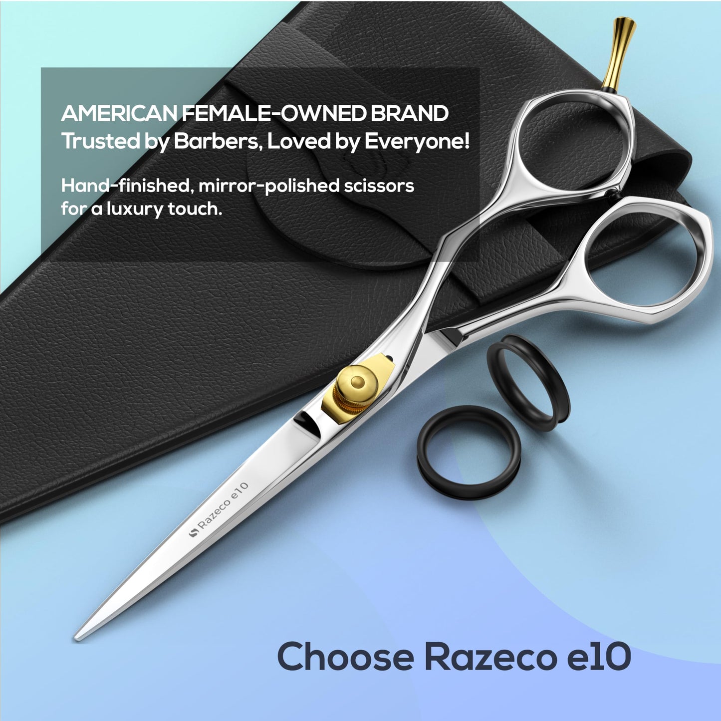 Suvorna 6" hair scissors professional - hair cutting scissors professional - professional hair scissors - hair shears professional - barber scissors professional - hair shears for women, men, & kids.