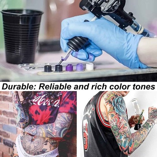 AYCOS Tattoo Ink - 14 Colors Tattoo Ink Set - Micro Knife Paint Tattoo Ink -Tattoo Supplies - for Professional Body Tattooing and Art Painting（30 ml/Bottle）