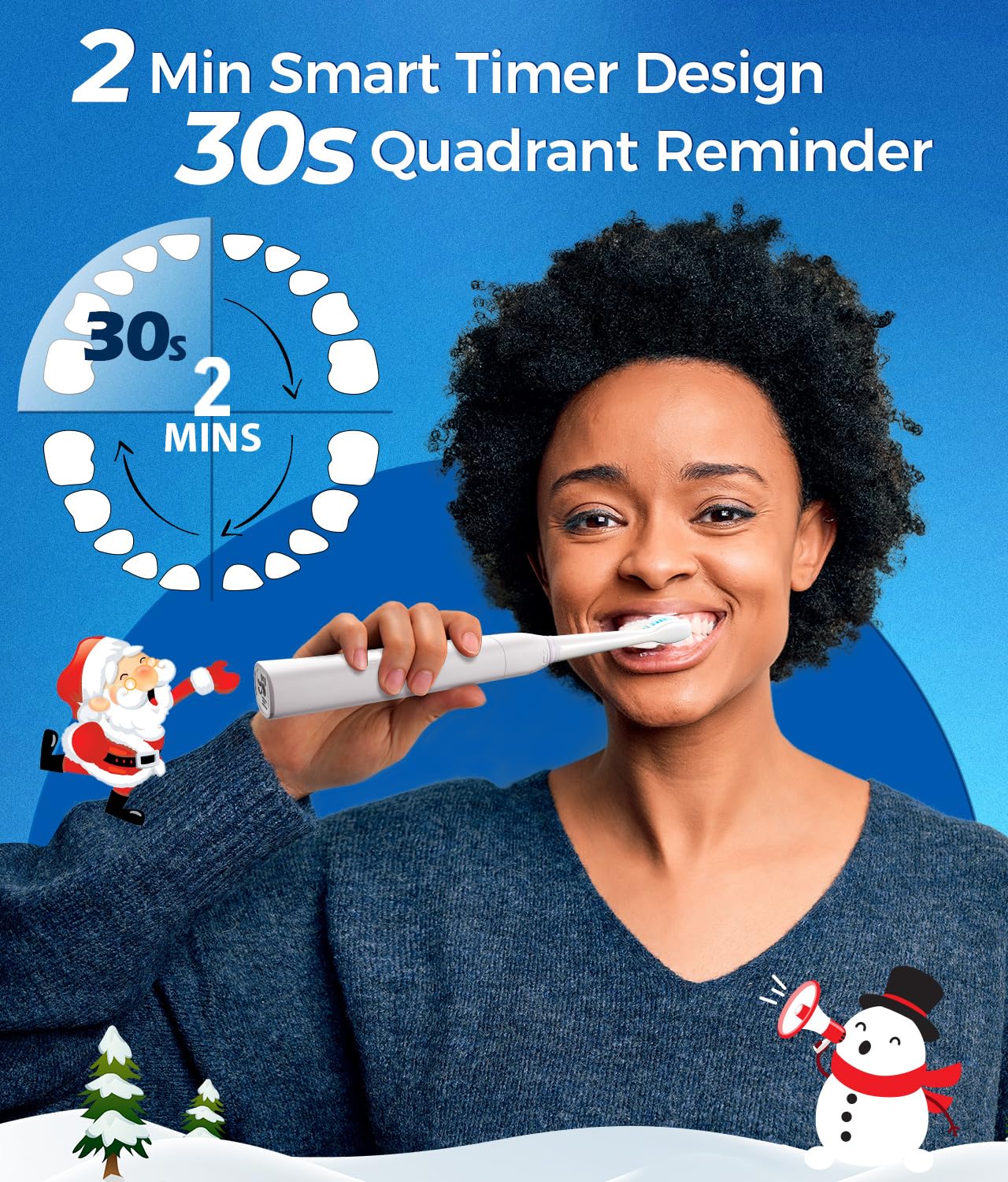 TEETHEORY Electric Toothbrush for Adults with 8 𝐁𝐫𝐮𝐬𝐡 𝐇𝐞𝐚𝐝𝐬, Sonic Electric Toothbrush with 40000 VPM Deep Clean 5 Modes, Rechargeable Toothbrushes Fast Charge 4 Hours Last 30 Days