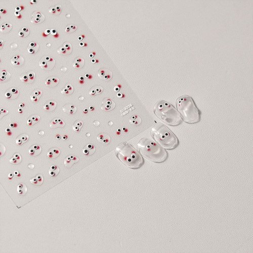 Dedyel Jelly Water Droplet Nail Art Stickers Cute Jelly Self-Adhesive Nail Stickers for Women Girls Kids Nail Art Decorations