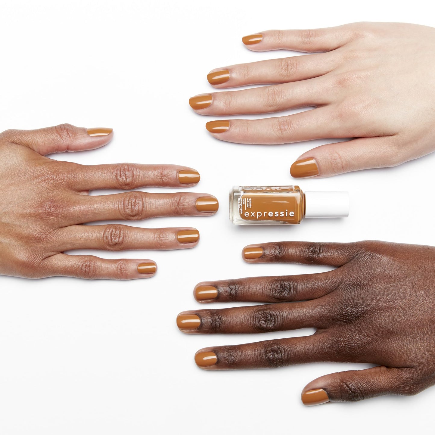 Essie expressie, Quick-Dry Nail Polish, 8-Free Vegan, Brown Orange, Saffr-on The Move, 0.33 fl oz