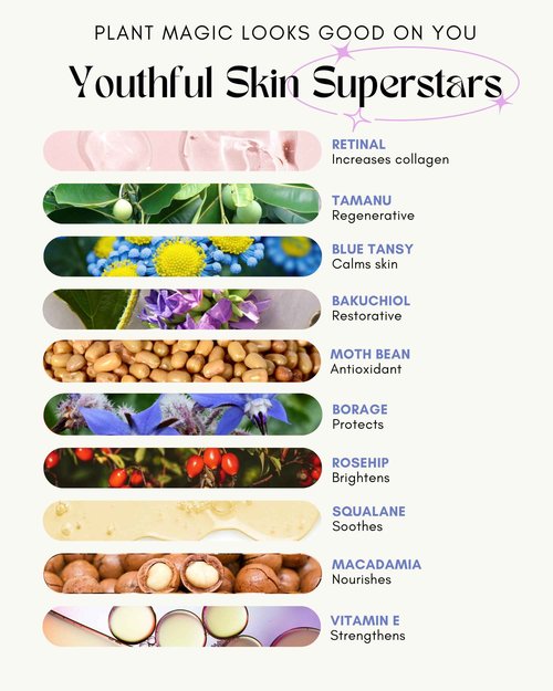 Undefined Beauty NEW R&R Night Serum Retinal Face Oil (retinaldehyde) with Blue Tansy, Tamanu, Bakuchiol, Squalane, Borage, Rosehip to repair and smooth for youthful skin, 1oz