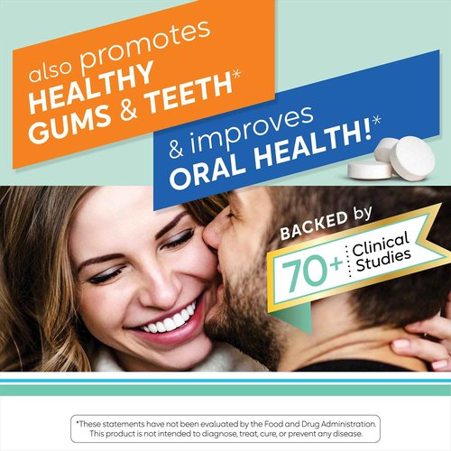 BioGaia Prodentis Fresh Breath | Oral Probiotics + Zinc | Fights Bad Breath & Halitosis | Boosts Fresh Breath | Promotes Healthy Gums & Teeth | Fresh Mint Flavored Dental Probiotic Lozenge