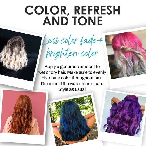 KERACOLOR Kit of 3-in-1 (Cleanse + Conditioner + Color) Lemon Semi-Permanent Hair Dye and Finishing Hair Spray 10oz