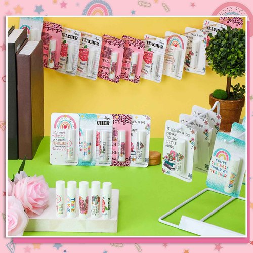 30 Pack Christmas Teacher Appreciation Gifts Bulk Lip Balms Employee Staff Appreciation Teacher Staff Team Thank You Gift Bulk Christmas Party Favors for Xmas Stocking Stuffers for Women Men (Classic)