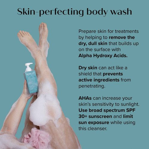 Medix 5.5 Collagen Firming Body Treatment Cream + Glycolic Acid Exfoliating Body Wash Set