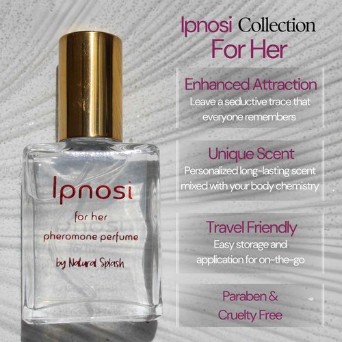 Natural Splash Body Care lpnosi Pheromone Perfume for Women - Long Lasting Chic Scent with Gardenia & Fruity Notes, Confidence-Boosting Spray, Travel-Friendly, 1 fl oz