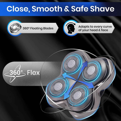 2 Pack Pro 4 Shaver Replacement Heads for Sk*l Pitbulls Gold PRO, Silver PRO, Platinum PRO, Floating 4 Heads for a Fast, Close and Smooth Shave