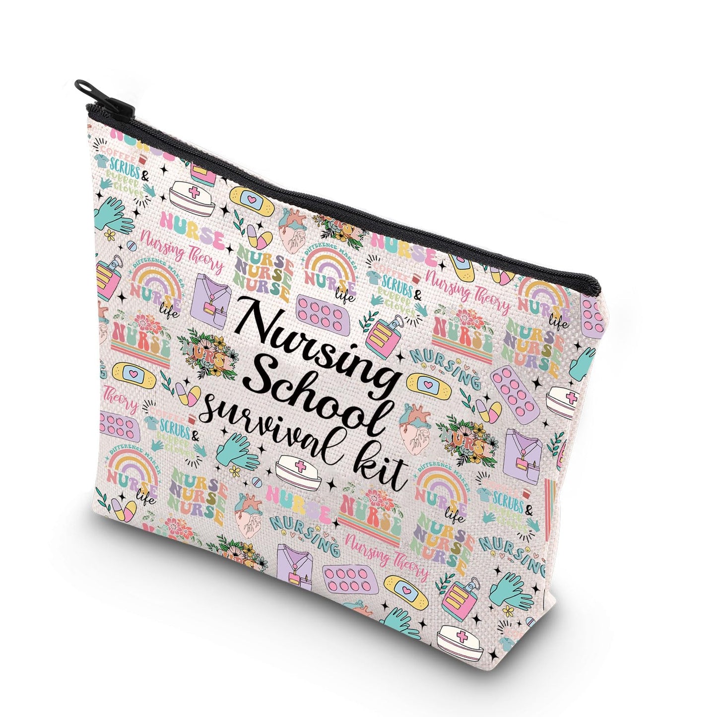 WCGXKO Nurse Gift Nurse Cosmetics Gift Nursing School Survival kit Gift for RN CNA LPV BSN LVP (NURSE life bag)