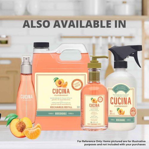 Fruits & Passion Cucina Peach Mandarin Hand Soap, 1-Litre Refill