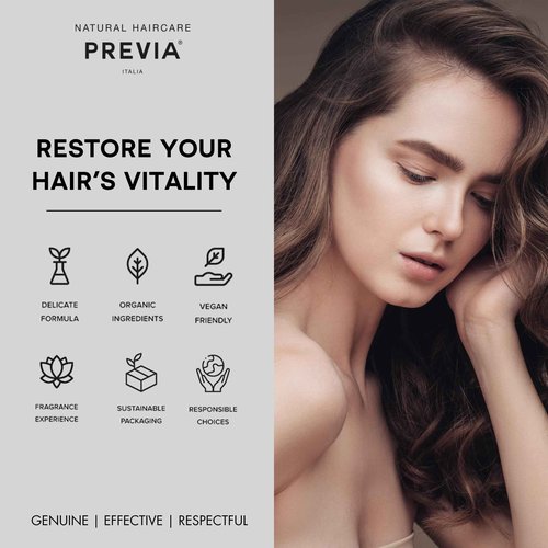PREVIA Smoothing Taming Conditioner | Anti-Frizz Deep Conditioning with Almond Extract | Vegan, Sulfate-Free, Hydrating Formula for Soft, Manageable Hair & Frizz Control - 8.45 oz