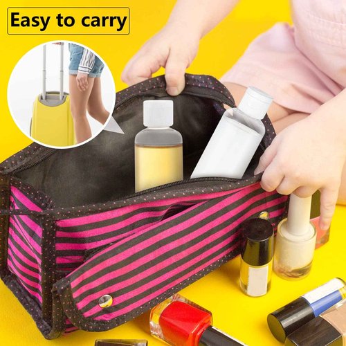 VEIDIA 100 Pack 1.7oz Plastic Empty Bottles with Flip Cap Small Travel Size Bottles Hand Sanitizer Bottles Refillable Travel Container for Shampoo Body Soap Lotions Baby Shower (Clear)