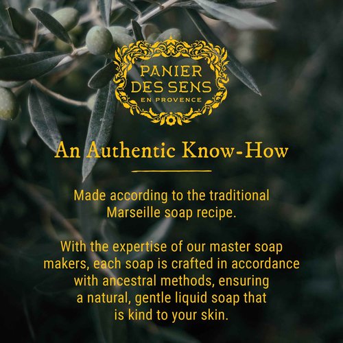 Panier des Sens - Moisturizing Hand Soap - Orange Blossom Gourmand Fragrance - French Traditional Savon de Marseille Soap - Refillable Kitchen & Bathroom Soap - 16.9 Fl.oz Liquid Hand Wash 96% Natural