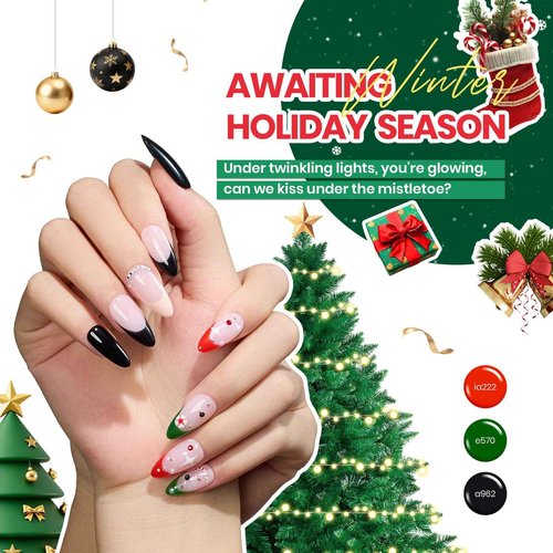 beetles Gel Polish Vivid Seasons, Winter Gel Nail Polish Set, 36 Colors Yellow Burgundy Purple Pink Jelly Shades, 45pcs with Base & Top Coat, UV LED Soak Off DIY Salon Set, Gift for Women & Girls