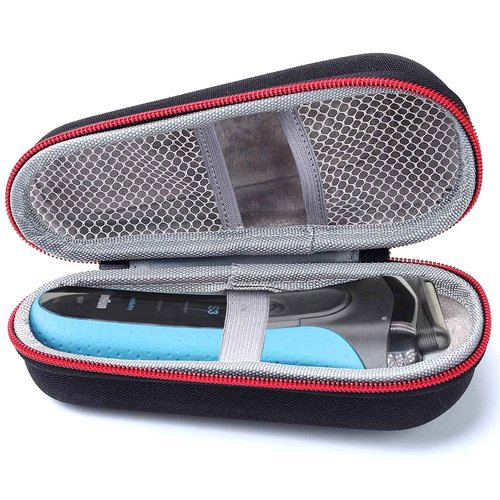 LinMei Electric Shaver Case Razor Travel Carrying Box Shaver Storage Bag Compatible with 3010s 3040s 310s 720s 790c 9030cc 9050cc Men's Electric Razor and Accessories