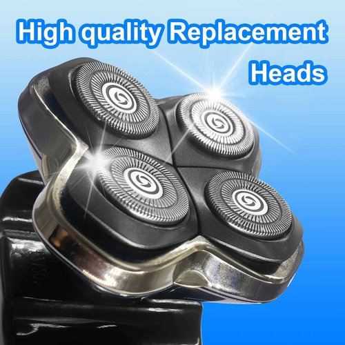 Shaver Replacement Blades compatible Skull Shaver for Pitbull Gold PRO/Pitbull Platinum Pro Shaver Heads (16 pcs)
