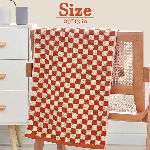 Cotton Small Towels 8 Pack, 4 Hand Towels (13x29 Inches) and 4 Washcloths (13x13 Inches), for Drying Hand, Washing Face, and Daily Cleansing