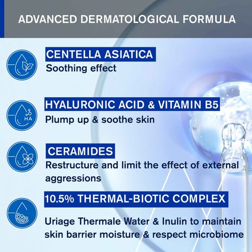 Uriage Cica-Daily Repairing Cream Concentrate | Made With Centella Asiatica, Hyaluronic Acid & Vitamin B5, 96% Ingredients of Natural Origin, Fragrance-Free, 50 mL / 1.69 zz