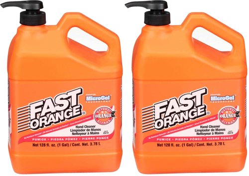 Fast Orange Permatex 25219 Pumice Lotion Hand Cleaner with Pump, 1 Gallon (Pack of 2)