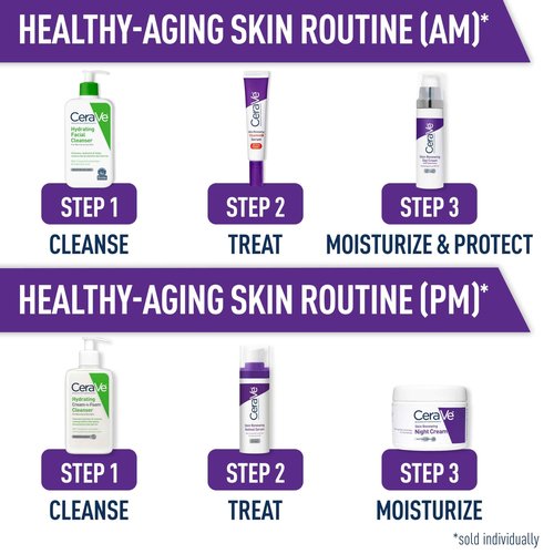 CeraVe Anti Aging Retinol Serum For Face, Encapsulated Retinol With Hyaluronic Acid, Niacinamide & Ceramides, Smooths Wrinkles & Fine Lines, Gentle Skin Brightening Serum, Fragrance Free, 1 Oz