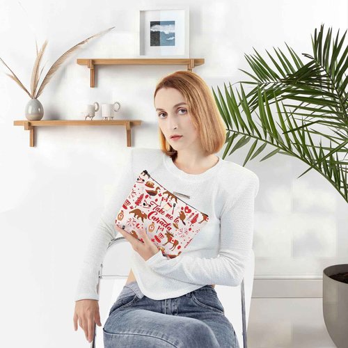 WZMPA Canada Travel Cosmetic Bag Canada Souvenir Gifts Take Me To Canada Zipper Pouch Bag Canada Trip Merchandise (To Canada)