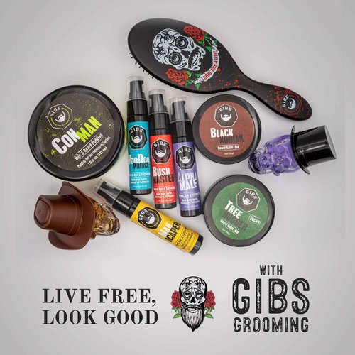 GIBS Grooming Alpha Male Beard, Hair & Tattoo Oil, 1 Fl Oz