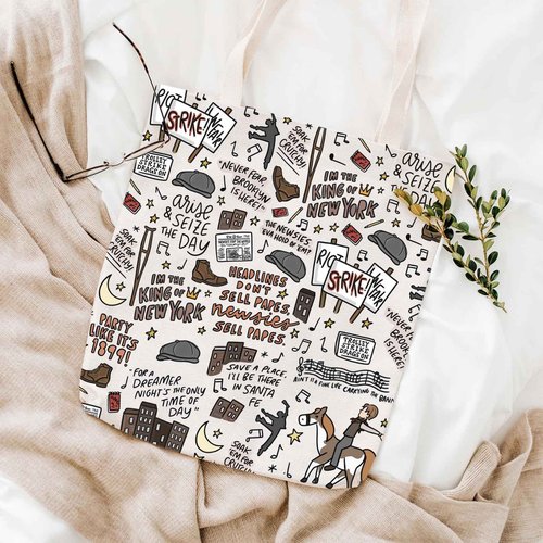 WCGXKO Theatre Lover Gift Musical Gift Musical Theater Zipper Pouch Makeup Bag (The Day tote)