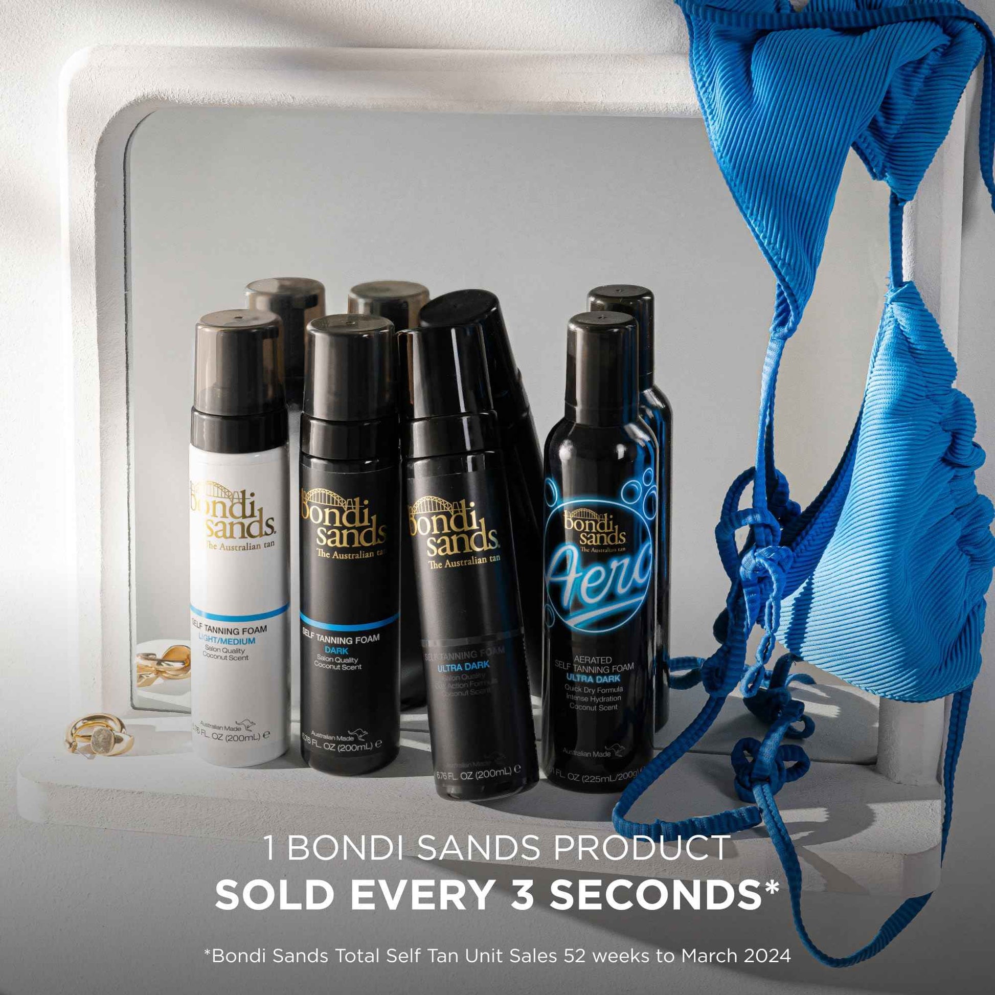 Bondi Sands Aero Self Tanning Foam | Lightweight + Fast-Drying Aerosol Formula Gives Skin a Hydrated, Long-Lasting Bronzed Glow | Ultra Dark, 7.61 Oz/225 mL