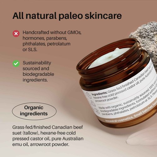 Organic Emu Tallow Balm, Unscented, 60 ml