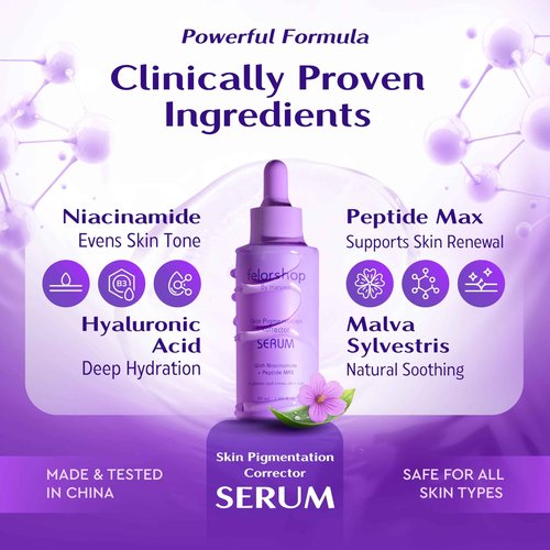 Felor Shop by Maryam Skin Pigmentation Corrector Serum, Niacinamide and Peptide MAX, 1.69 fl oz, Dark Spot Treatment