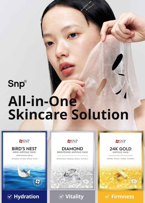 [K Beauty Snp] Glutathione Dark Zero Toning Eye Patch & Variety Ampoule Sheet Mask Set