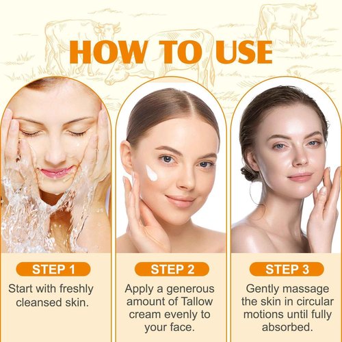 NEWUREHO Grass Fed Honey & Tallow Balm, Grass Fed Beef Tallow Manuka Honey Cream, Miracle Tallow Balm Face and Body For Skin, Organic Moisturizing Cream Smooth Skin