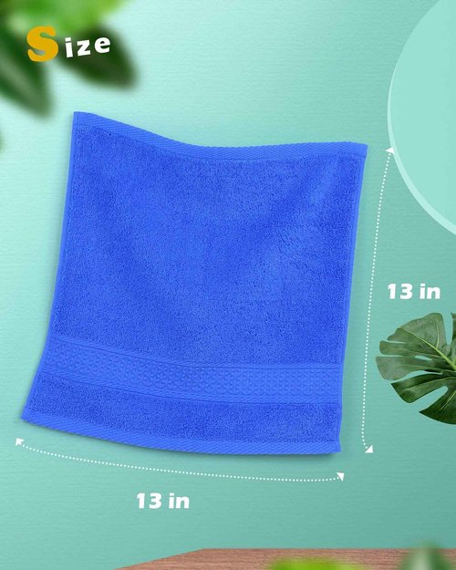 Cleanbear Wash Cloths for Your Body 24-Pack Washcloths Soft Cotton Face Cloths, Large Shower Wash Cloth Set (8 Colors 13” x 13”) 100% Cotton Small Towels for Bathrooms and Guestroom