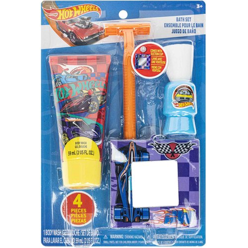 Hot Wheels My First Shaving Kit, Little Boy Pretend Shave Kit, Fake Toy Razor, Safe for Kids Ages 3+