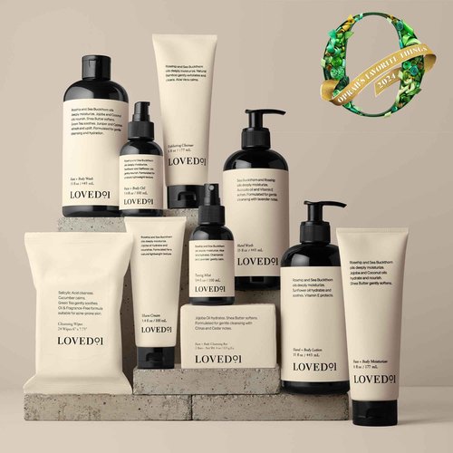 Loved01 Face & Body Oil, John Legend Skincare, Daily Hydration, Lightweight & Non-Greasy Formula with Vitamin E & A, Serum for Scars & Stretchmarks, 2-Pack (3.4 oz each)