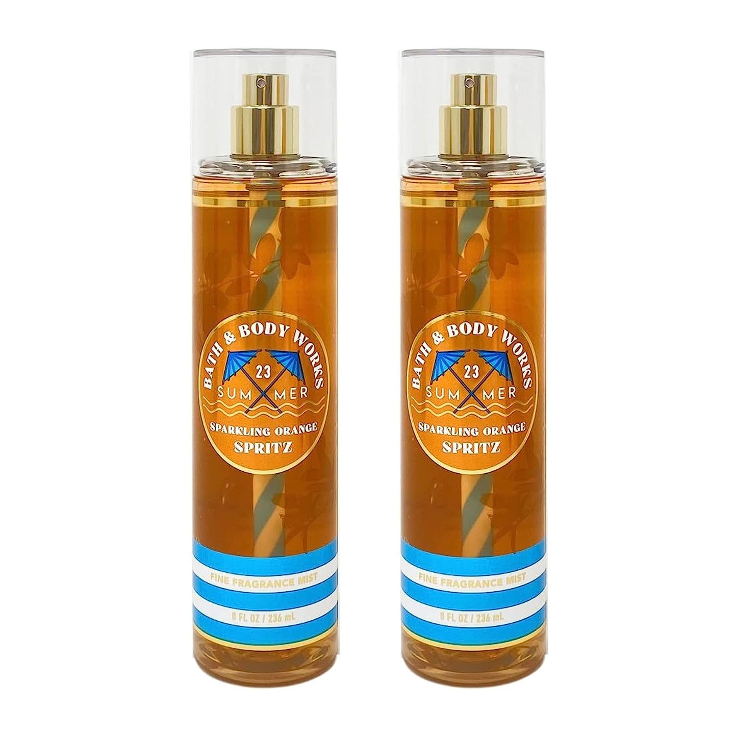 Bath & Body Works Fragrance Mist 2-Pack 8oz Each (Sparkling Orange Spritz)