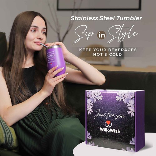WilloWish Purple Care Package For Women - 15 PCs Get Well Gifts For Women After Surgery - Thinking of You Gifts - Get Well Soon Gift Baskets - Spa Self Care Gift