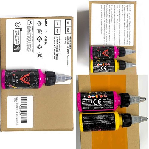 BaodeLi 14 Color 30 ml Tattoo Ink Kit with Microblade Paint and UV Ink - Dynamic Ink Set for Tattoo Equipment and Gun - Includes Green Soap